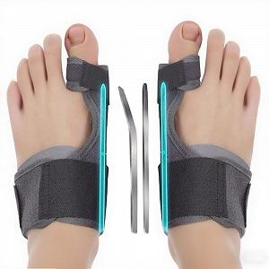 Шина для корекції великого пальця стопи Hallux Valgus Регульована Універсальний розмір для чоловіків і жінок, 1 пара - Фото 1