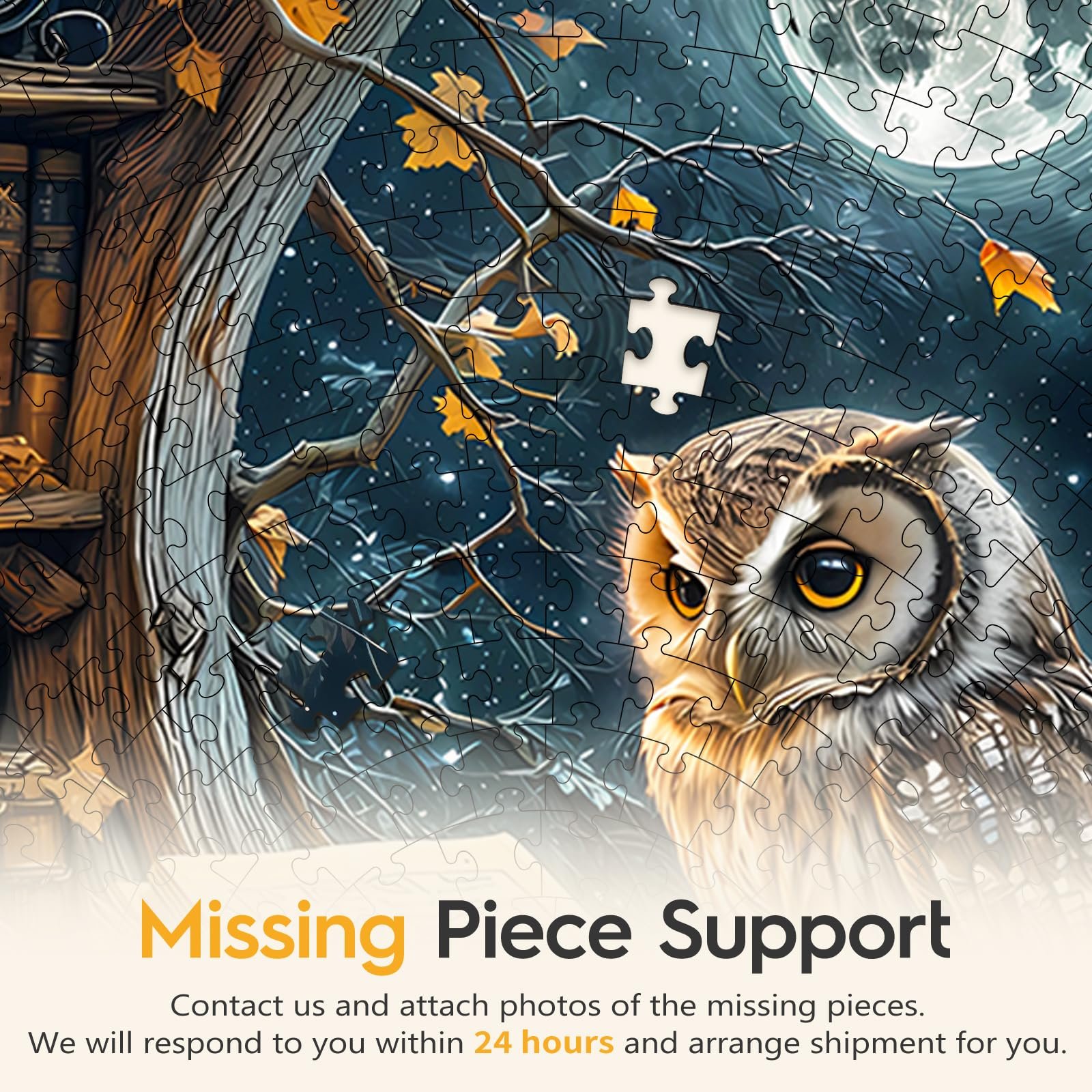 Пазл WOODBESTS Interstellar Impossible круглый картонный 1000 деталей 67.5 x 67.5 cm, фото №8