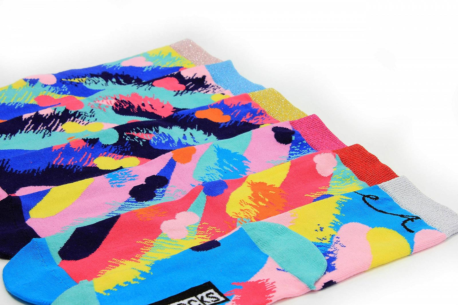 Носки United Oddsocks Zing Glamazing Sparkling, размер UK 4-8, EUR 37-42, US 6.5-10.5, набор 6 шт., разноцветные, фото №4