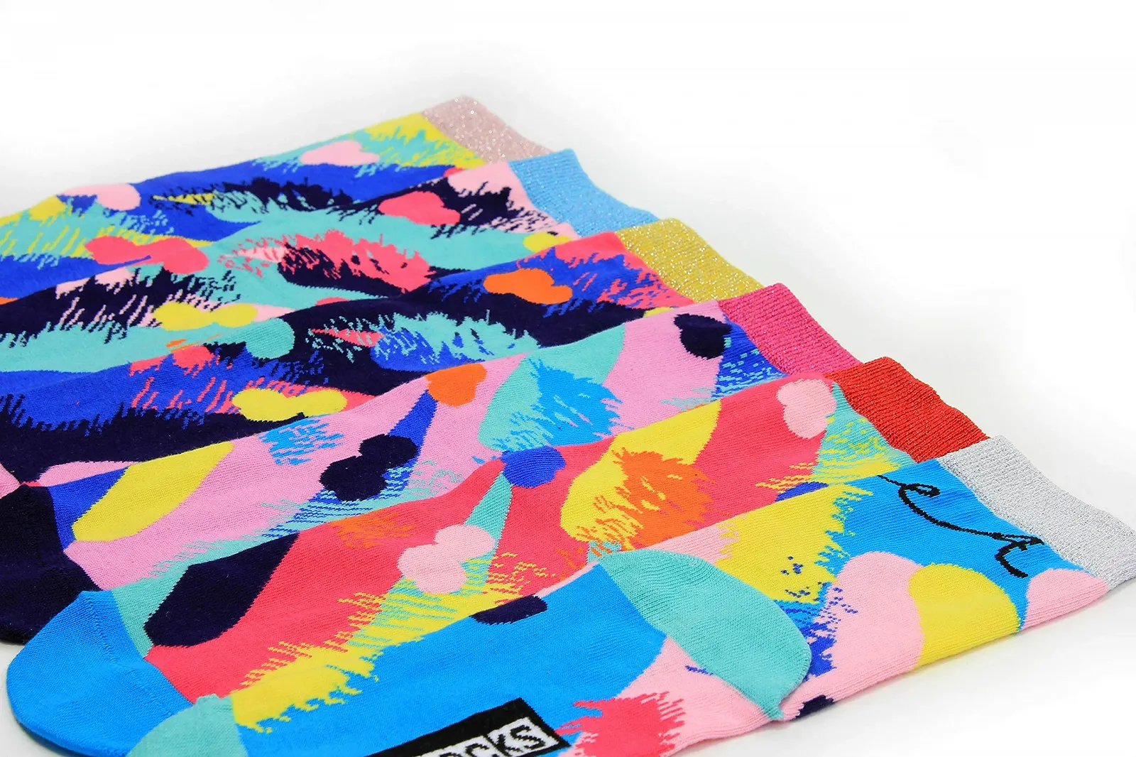 Носки United Oddsocks Zing Glamazing Sparkling, размер UK 4-8, EUR 37-42, US 6.5-10.5, набор 6 шт., разноцветные, фото №4