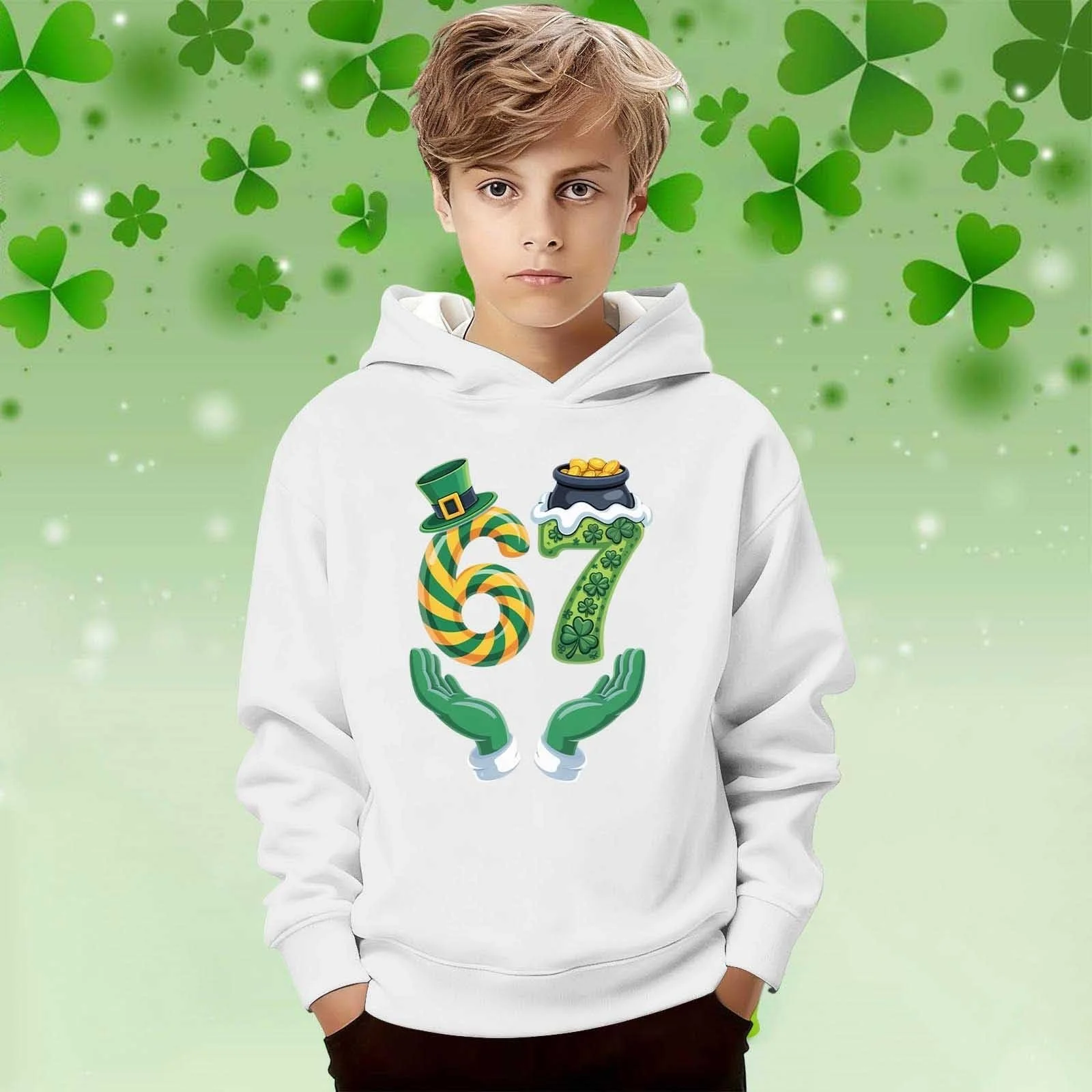 Худі з мемом 67 для дітей, фото №5