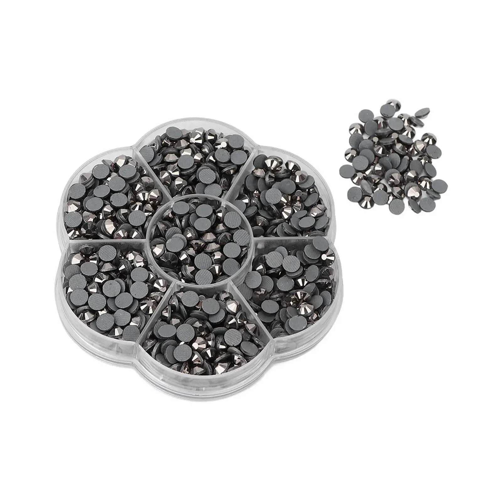 Стрази Скляні Прозорі для декорування Чорний (JM201), фото №1