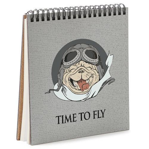 Блокноты Presentville Sketchbook "Time to fly" квадратный 16,7х18 см BDK_DOG013, фото №1 Блокноты Presentville Sketchbook "Time to fly" квадратный 16,7х18 см BDK_DOG013, фото №1
