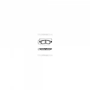 Комплект гальмівних колодок, дискове гальмо TRISCAN 8110 21009 для CHEVROLET DAEWOO - Фото 1