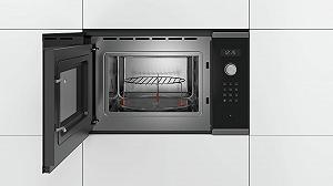 Вбудована мікрохвильова піч Bosch Series 6 BEL554MS0 900 Вт 25 л Поворотний стіл 31.5 см Ліва петля дверей Нержавіюча сталь AutoPilot 8 Гриль synthetic.ua - Фото 1