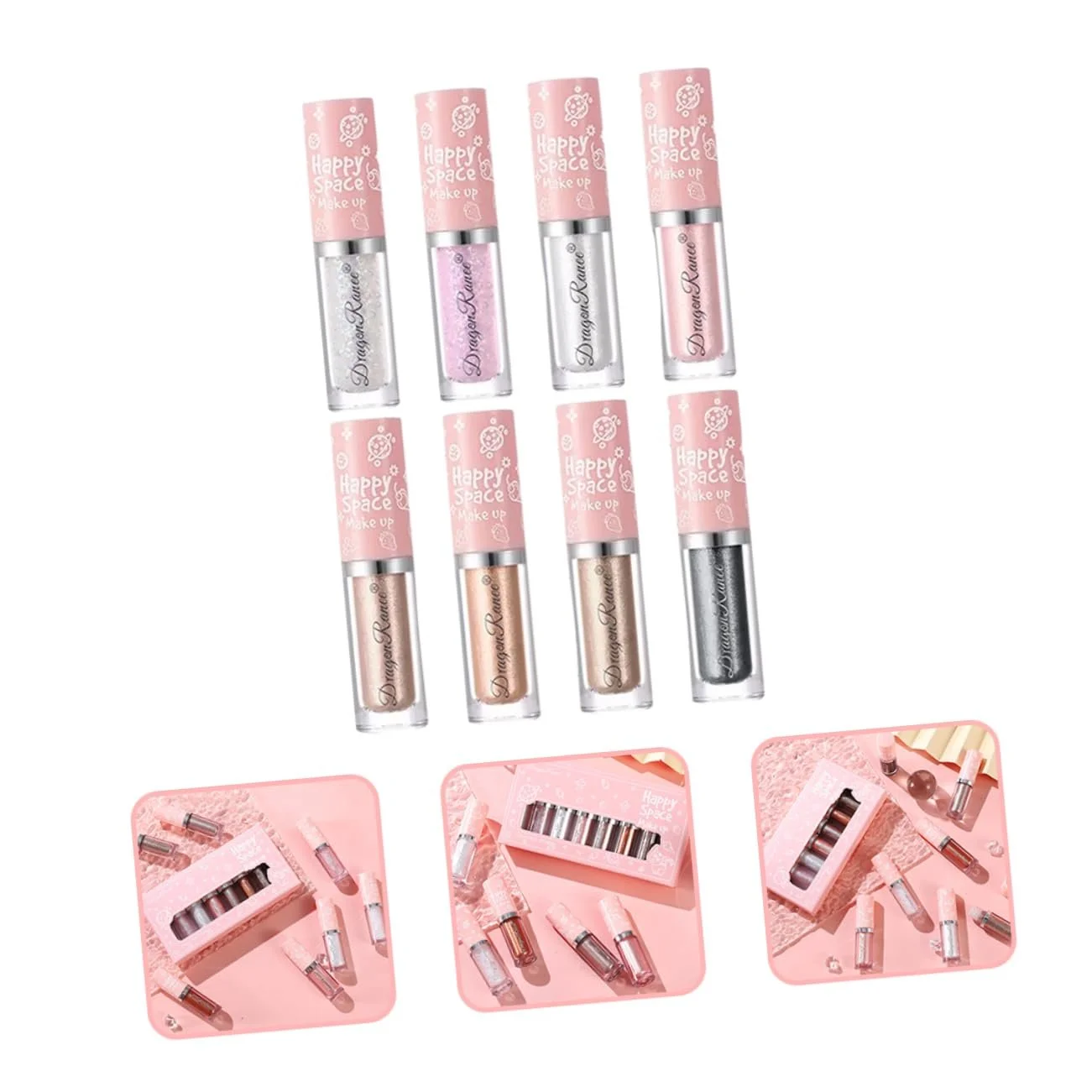 Підводка для очей рідка з блискітками MAGICLULU, фото №6