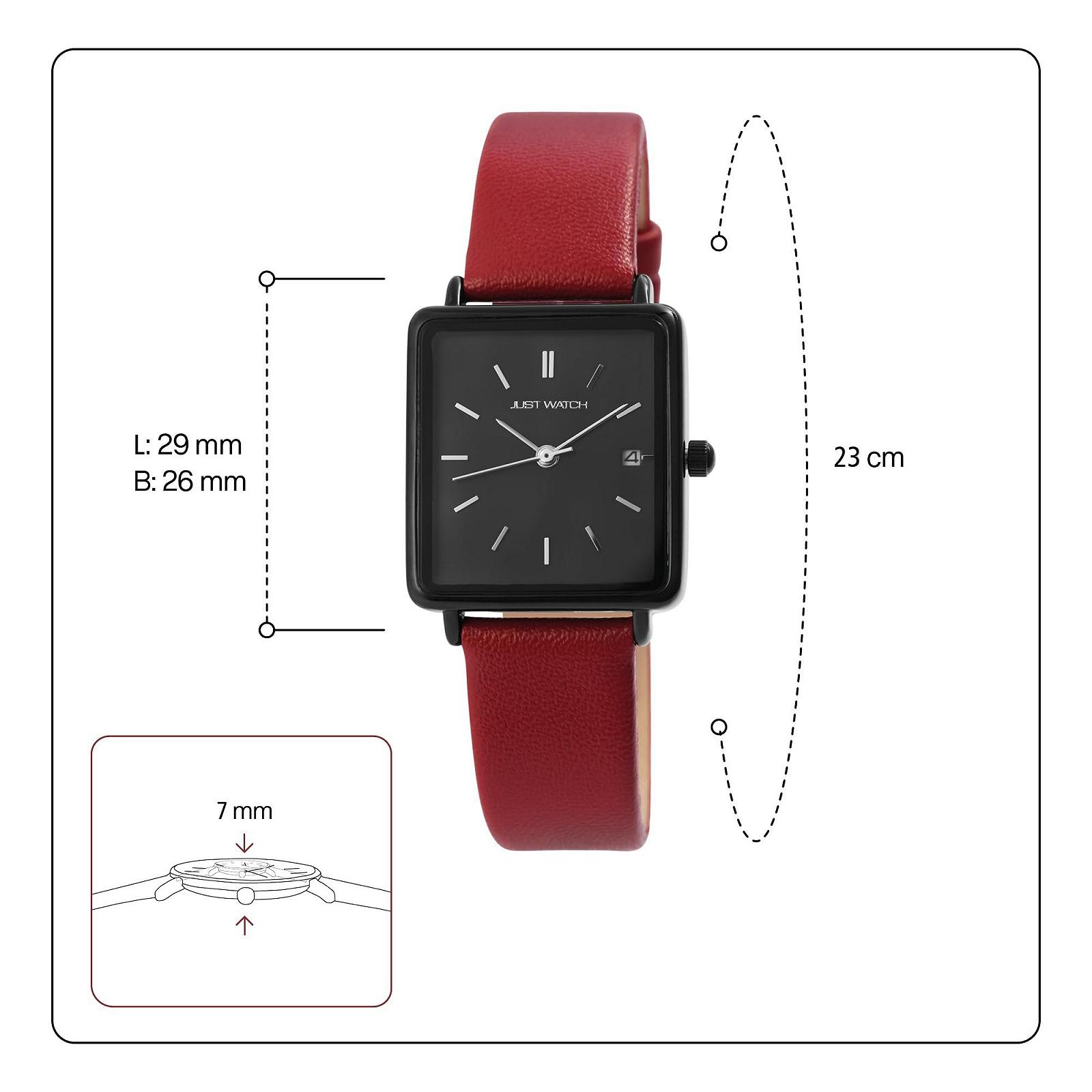 Часы Just Watch Женские Аналоговые Кварцевые Дата Ремешок из Натуральной Кожи JW10140, фото №4