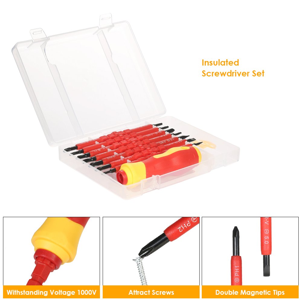 Набор отверток Generic Magnetic Changeable 7 in 1 Insulated 1000 V, фото №5