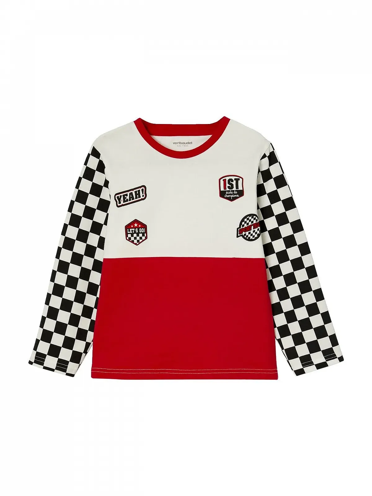 Дитяча піжама 2-в-1 Vertbaudet Костюм гонщика з переробленої бавовни, фото №3