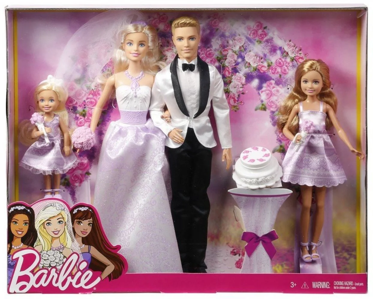 Набор кукол Barbie DJR88 Dream Wedding с Ken, Chelsea, Stacie и аксессуарами, фото №5