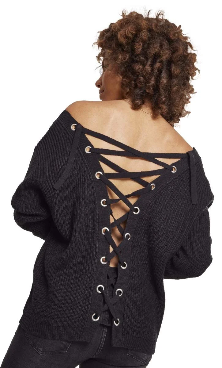 Свитшот Urban Classics Back Lace Up Женский, фото №7
