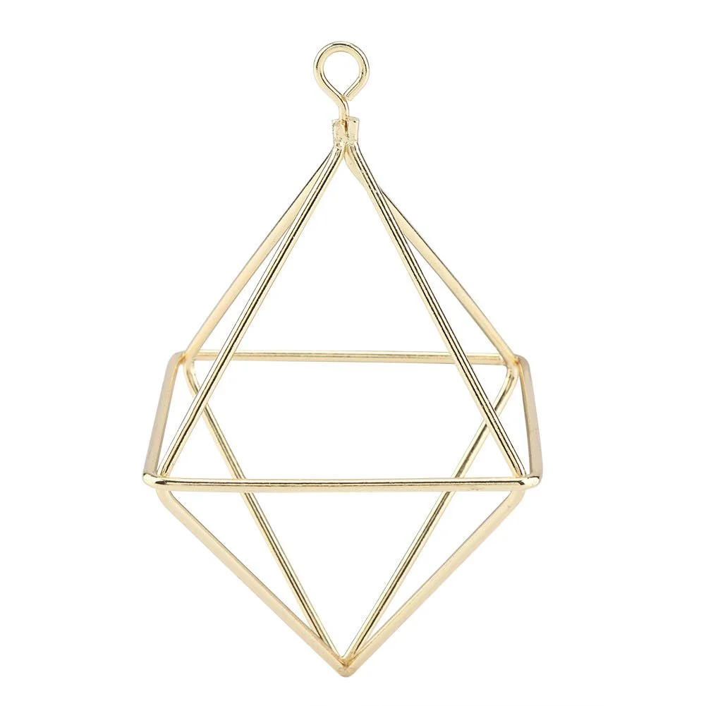 Держатель для воздушных растений Garosa Геометрический Железная проволока 6 x 6 x 9 см Золотой, фото №1