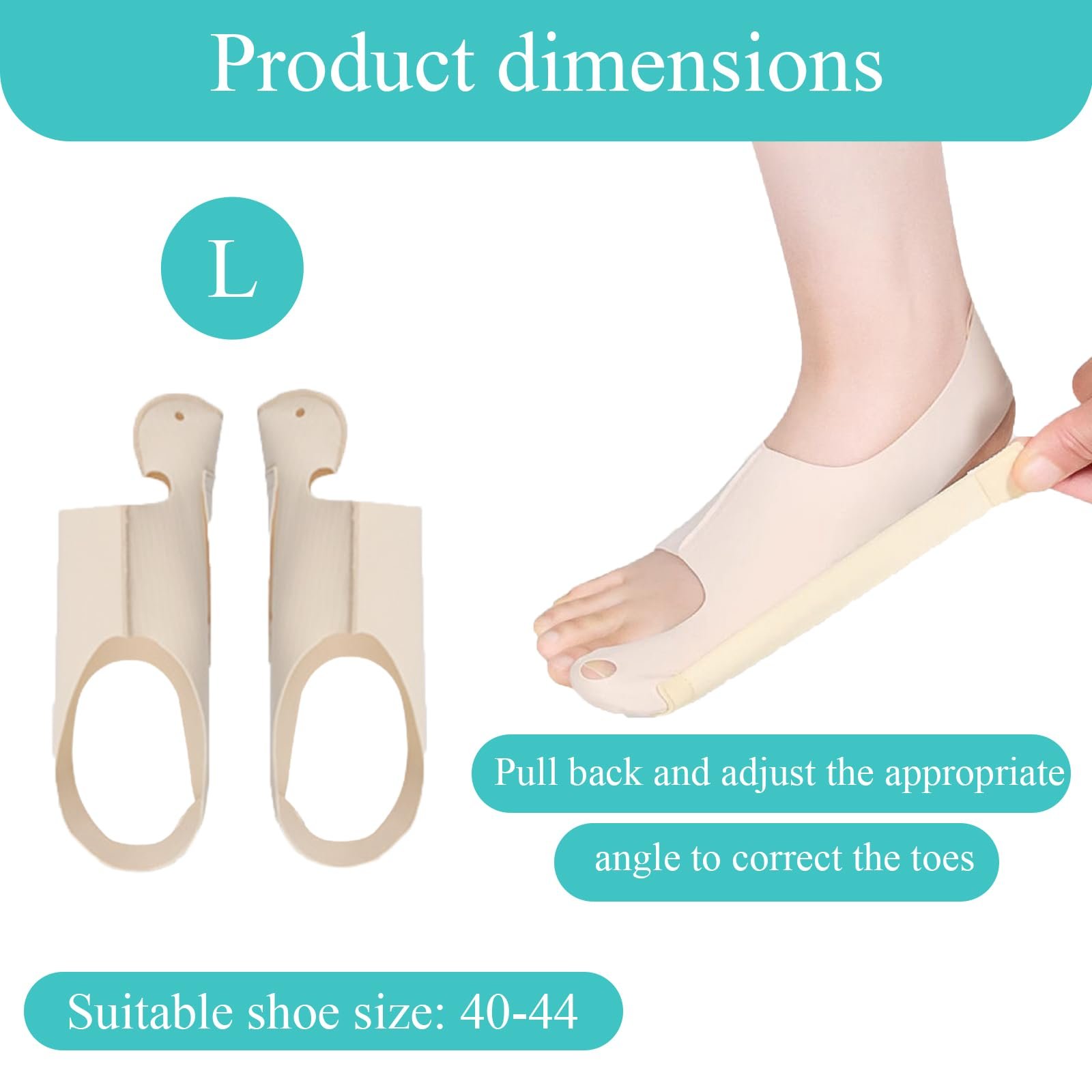 Шкарпетки Hallux Valgus 2 шт., Коректор, фото №4