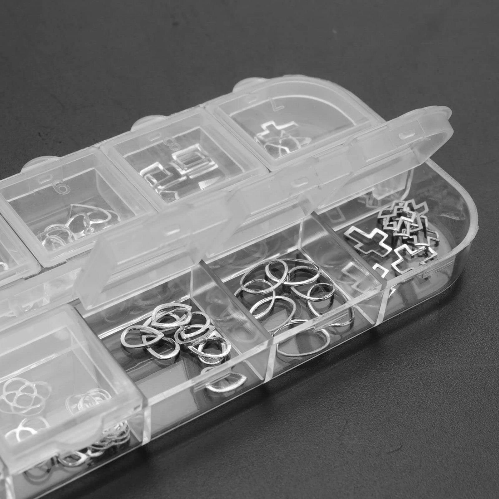 Стрази Booso 3D-інструмент для манікюру 8# срібний, фото №3