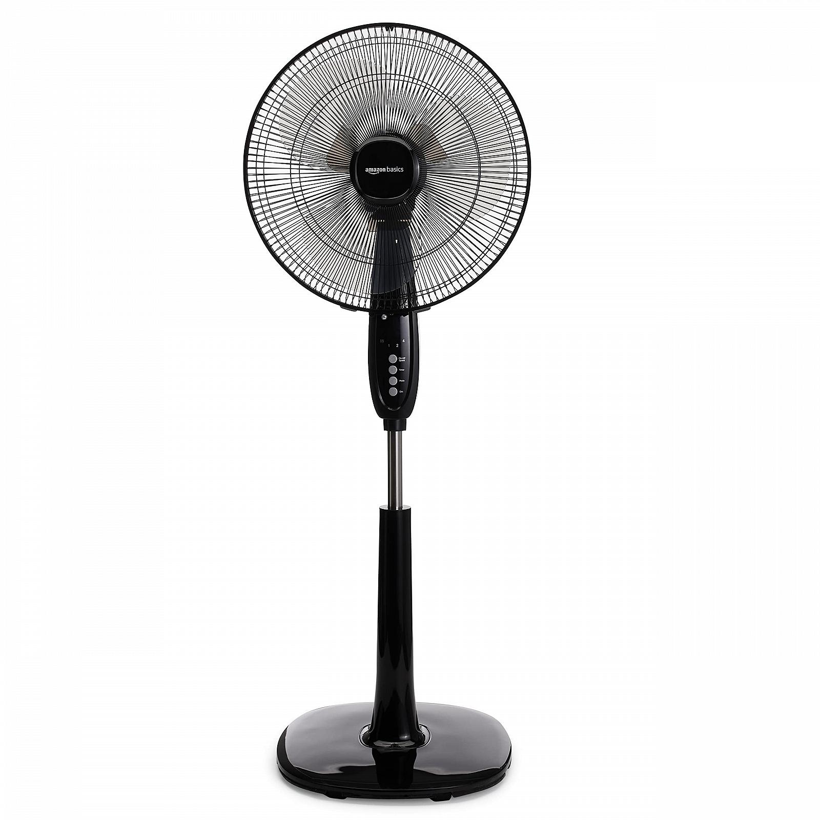 Вентилятор підлоговий Amazon Basics Dual 3 Blade Digital Oscillating з пультом ДУ, чорний, фото №7