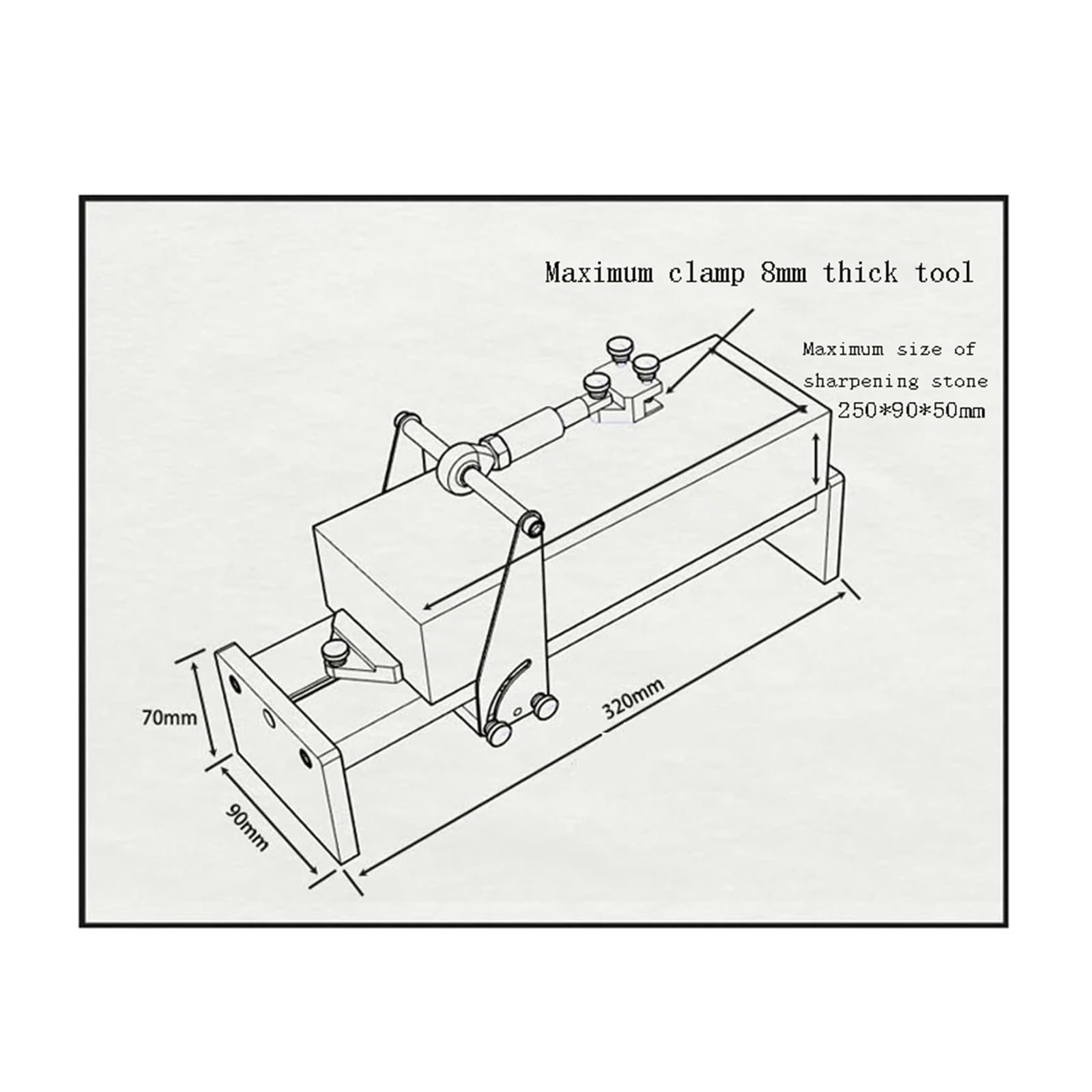 Точилка для ножів професійна з фіксованим кутом 8 мм алюмінієвий сплав, фото №6 Точилка для ножів професійна з фіксованим кутом 8 мм алюмінієвий сплав, фото №6