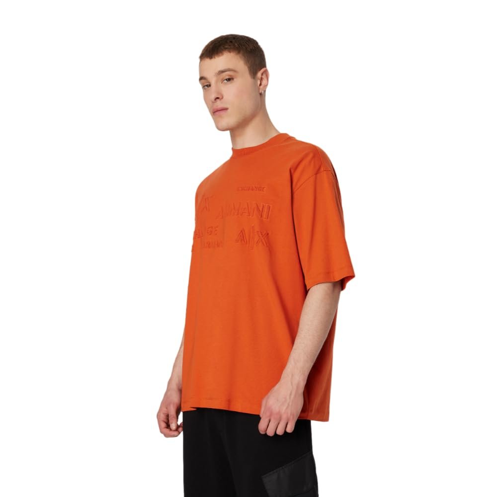 Джемпер-поло Armani Exchange Oversized з плотного бавовняного джерсі з логотипом, фото №1