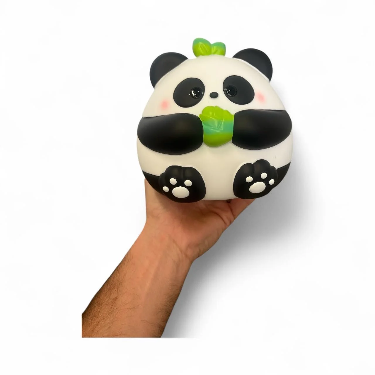 Скарбничка декоративна XL Panda з твердого пластику (круглий панда), фото №2