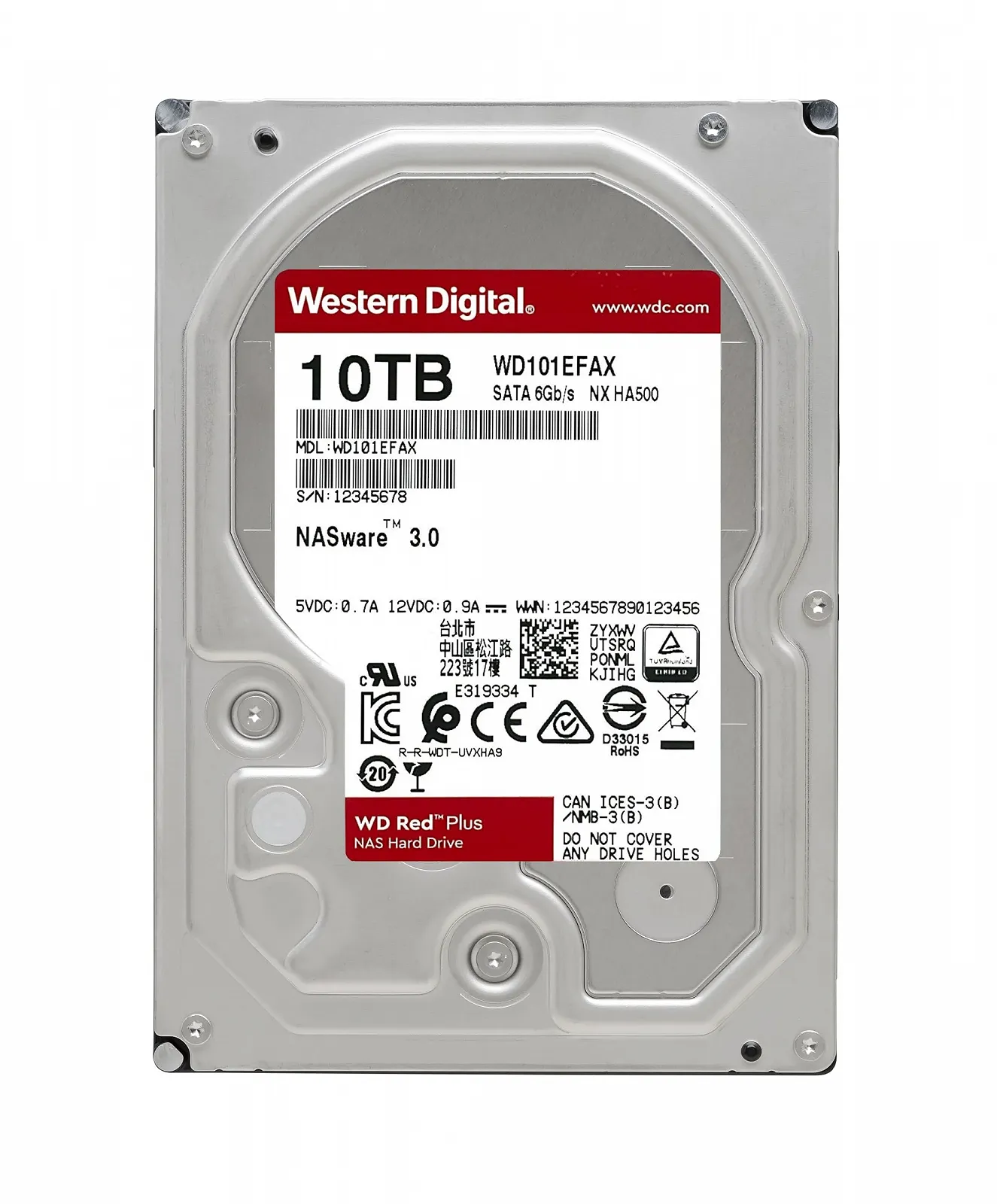 HDD Western Digital Red 10TB 3.5" 5400 RPM Internal, фото №2