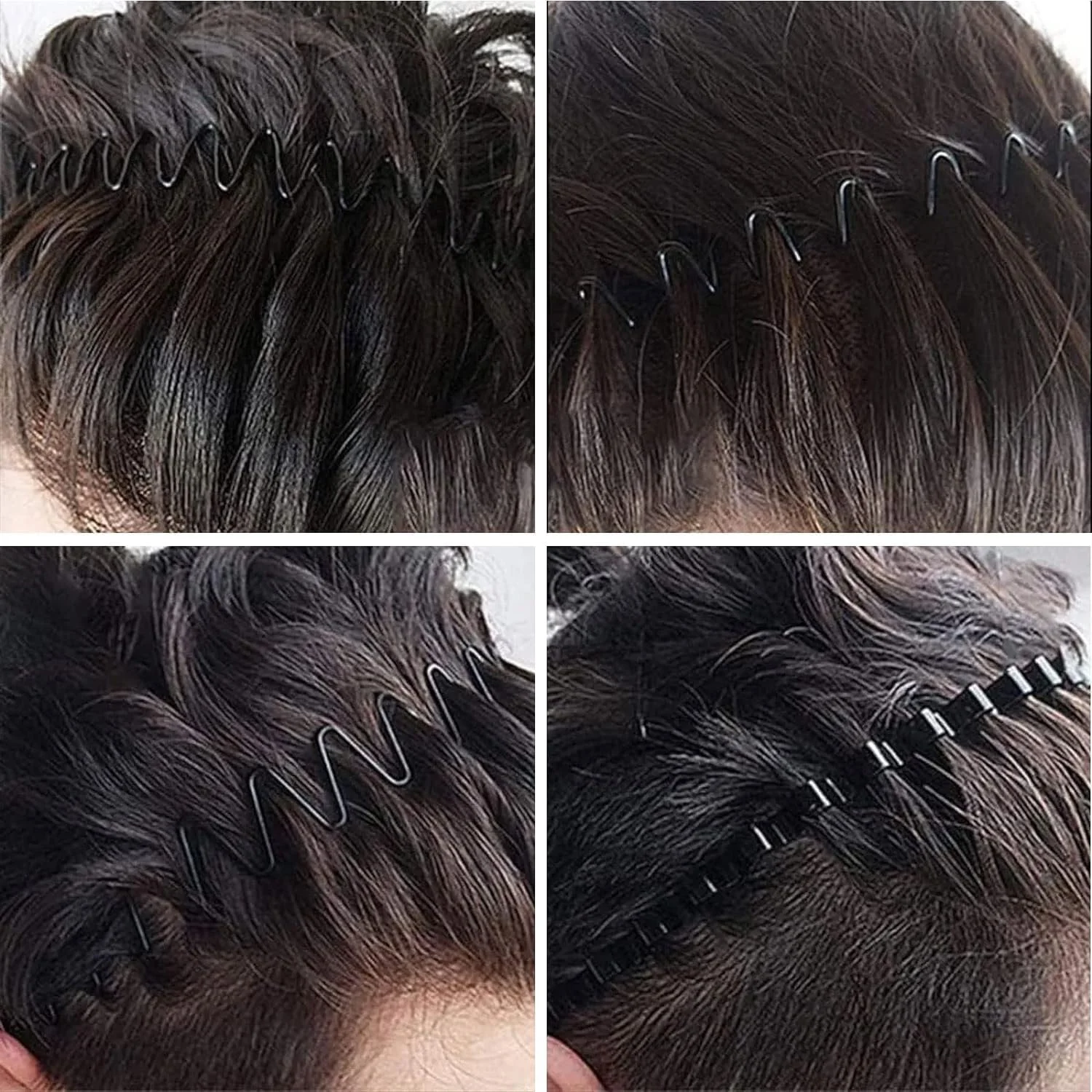 Набір металевих обручів для волосся 12 шт., фото №5