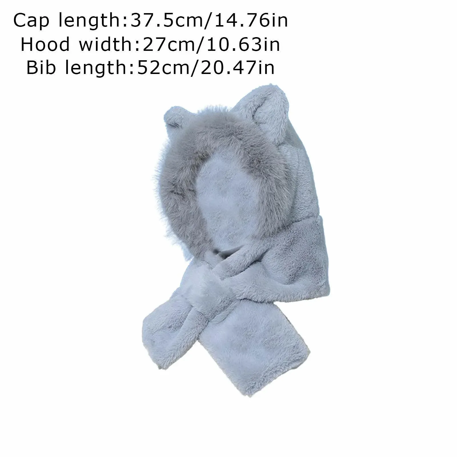 Шапка-шарф с капюшоном Зимняя, фото №3