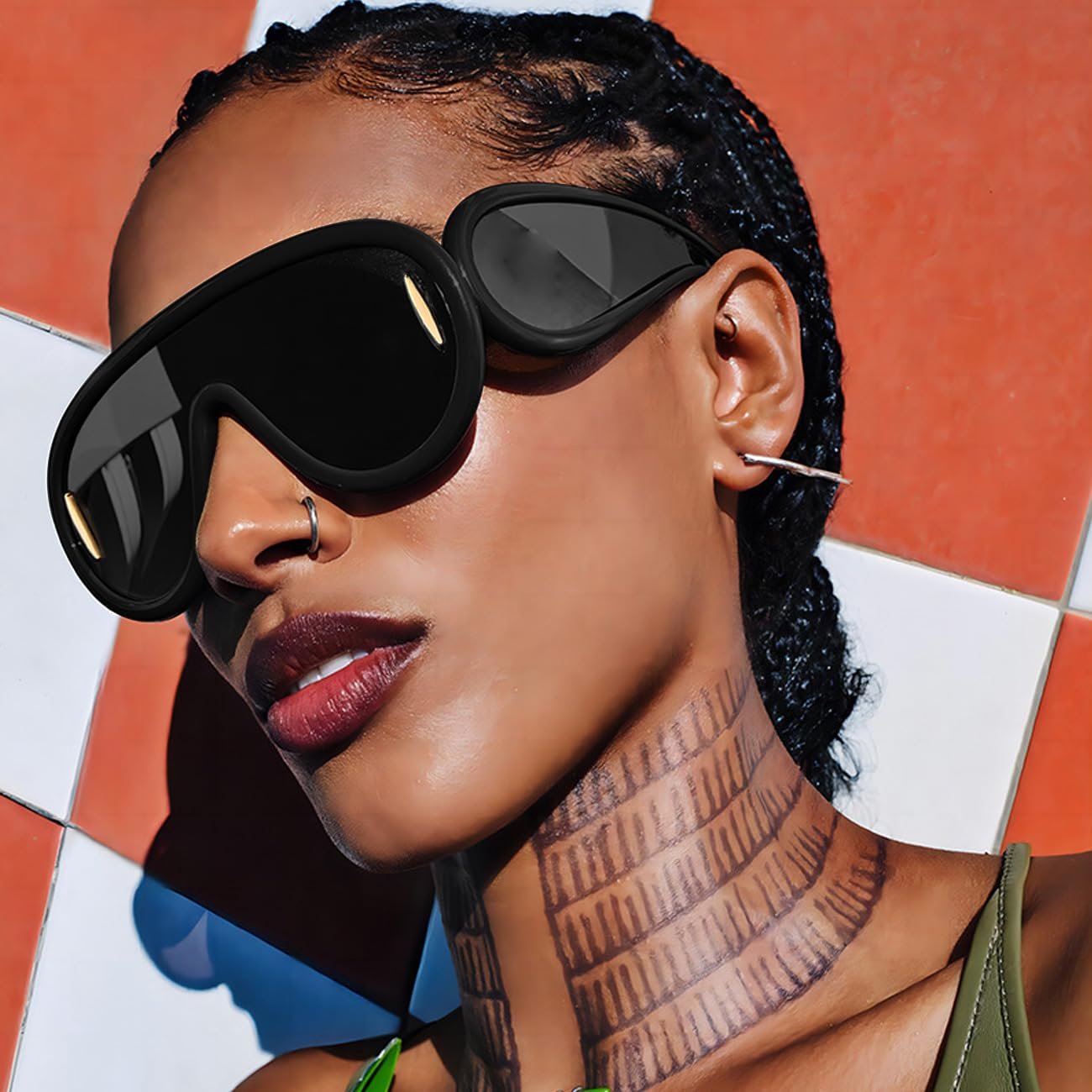 Солнцезащитные очки TOEECY Поляризованные Элегантные Оверсайз UV400, фото №6