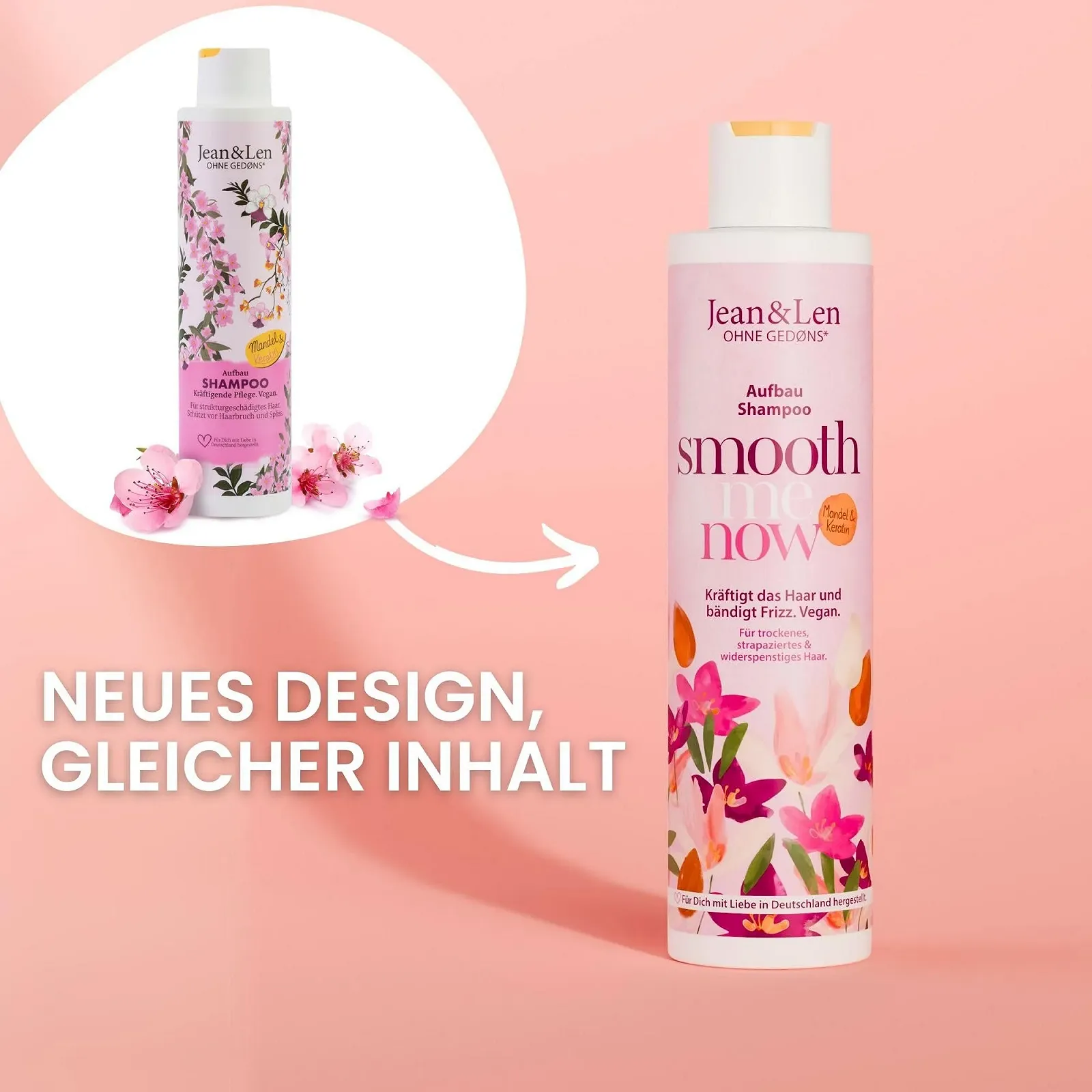 Шампунь Jean & Len Восстанавливающий Миндаль & Кератин для поврежденных волос 300 мл, фото №7 Шампунь Jean & Len Восстанавливающий Миндаль & Кератин для поврежденных волос 300 мл, фото №7