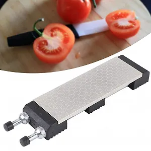 Точильный камень двухсторонний 400 Grit 1000 Grit для деревообрабатывающих и кухонных ножей с регулируемым основанием synthetic.ua - Фото 1