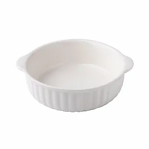 Форма для запекания керамическая Кастрюля-салатница винтажный стиль с ручками 500 мл - Фото 1