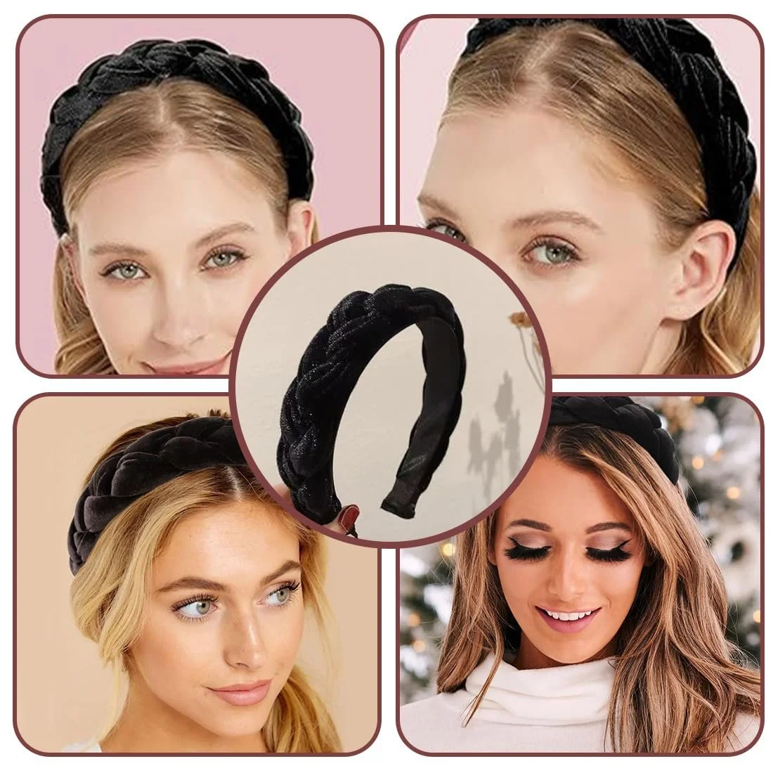 Обруч Оксамитовий Плетений Широкий, фото №6 Обруч Оксамитовий Плетений Широкий, фото №6