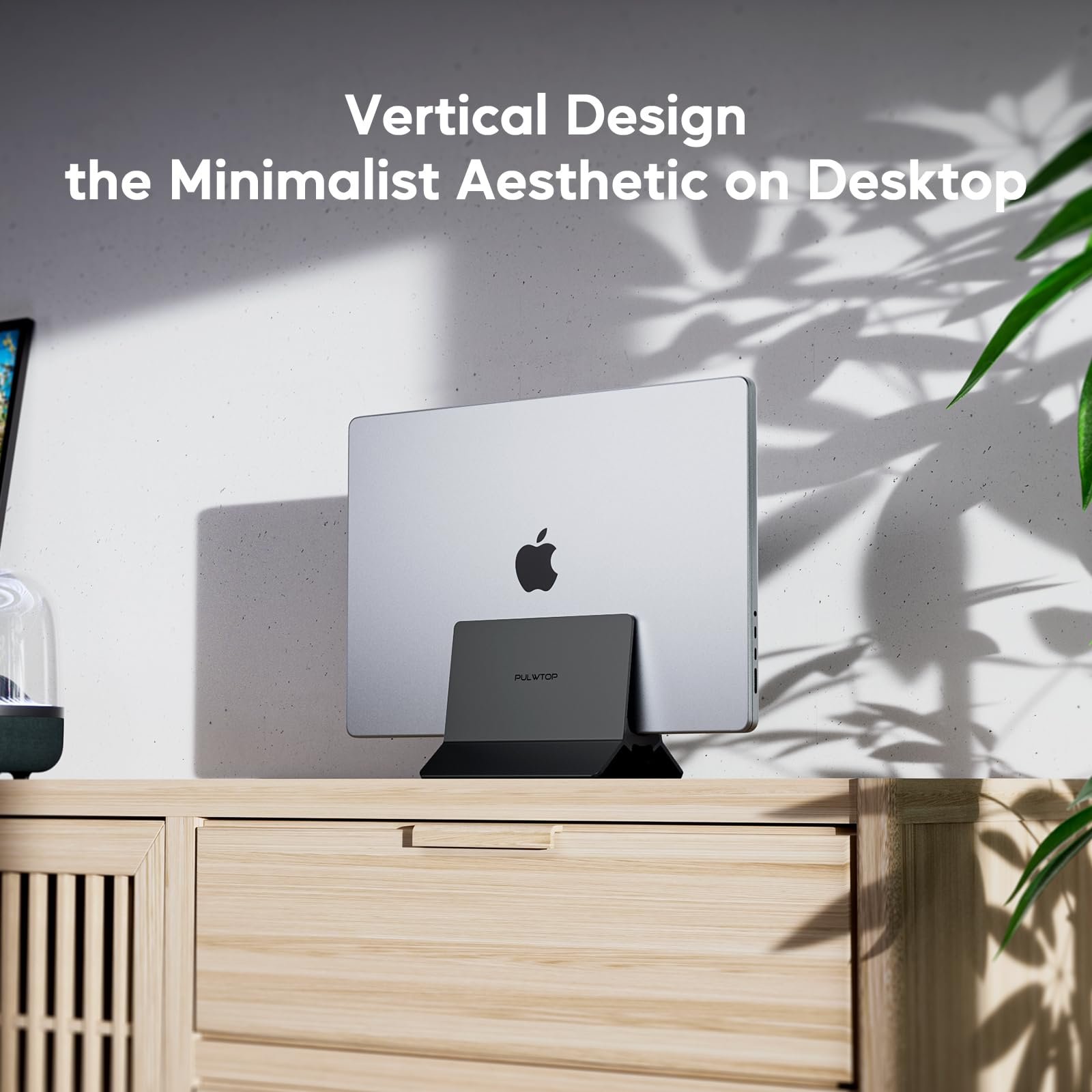 Вертикальная Подставка Алюминиевый Держатель Регулируемая Совместимость с Ноутбуками MacBook Air Pro Планшетами Mac Mini Черный, фото №3 Вертикальная Подставка Алюминиевый Держатель Регулируемая Совместимость с Ноутбуками MacBook Air Pro Планшетами Mac Mini Черный, фото №3