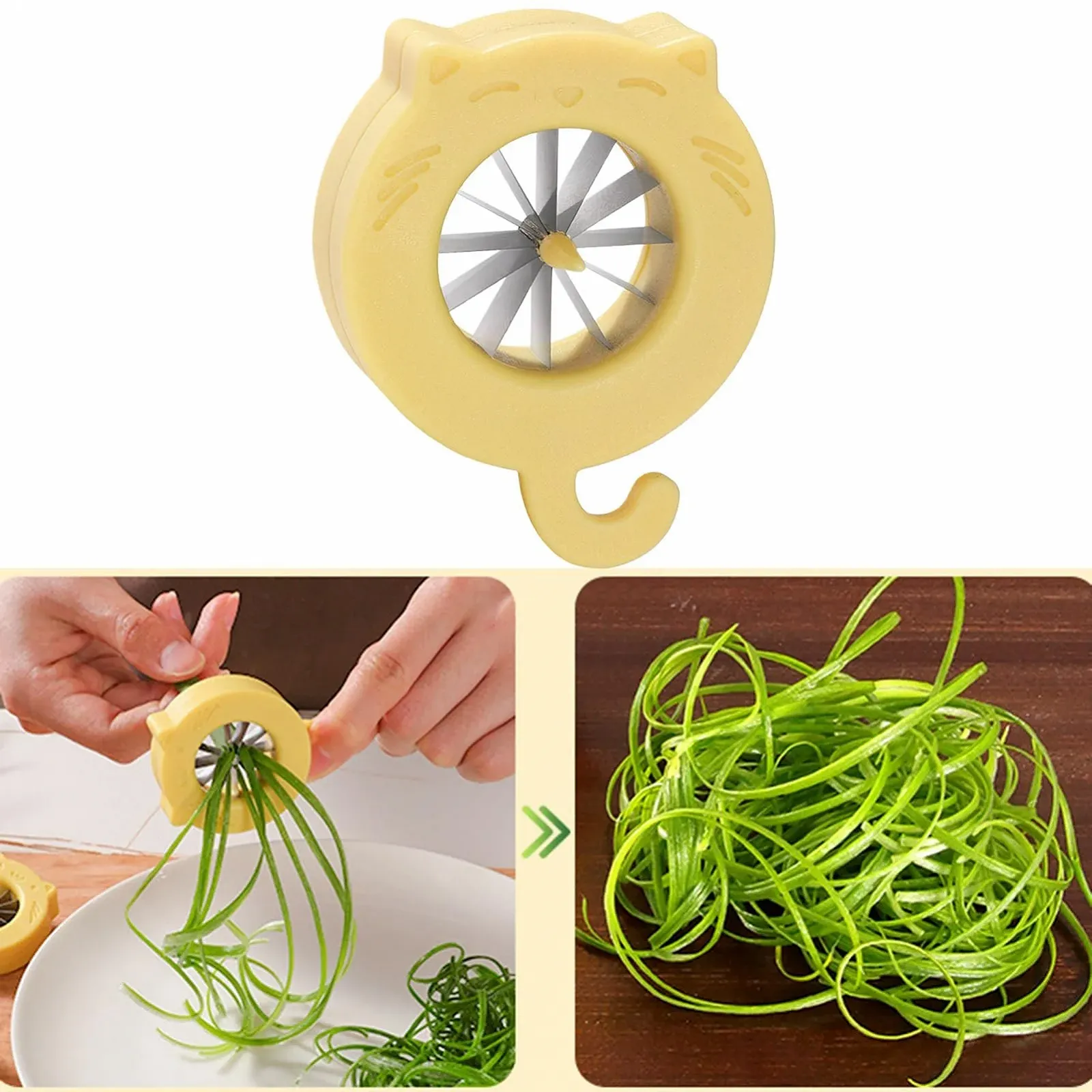 Подрібнювач цибулі, терка для цибулі з нержавіючої сталі, фото №6