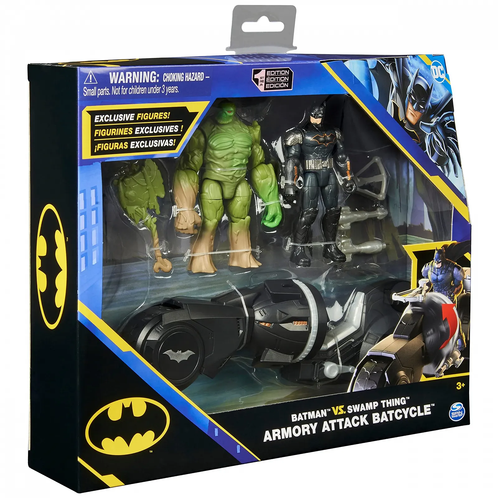 Набір Batman Armory Attack Batcycle з 2 фігурками 10 см Batman та Swamp Thing, фото №9