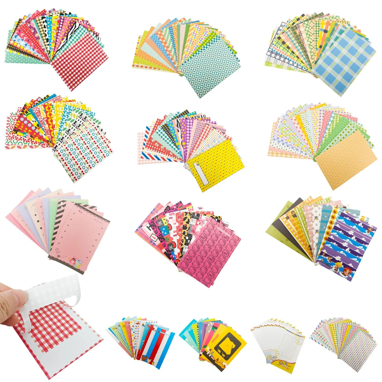 Набор наклеек для пленки Instax Mini 7S/8/26/50S/90 200 штук Цветной, фото №1