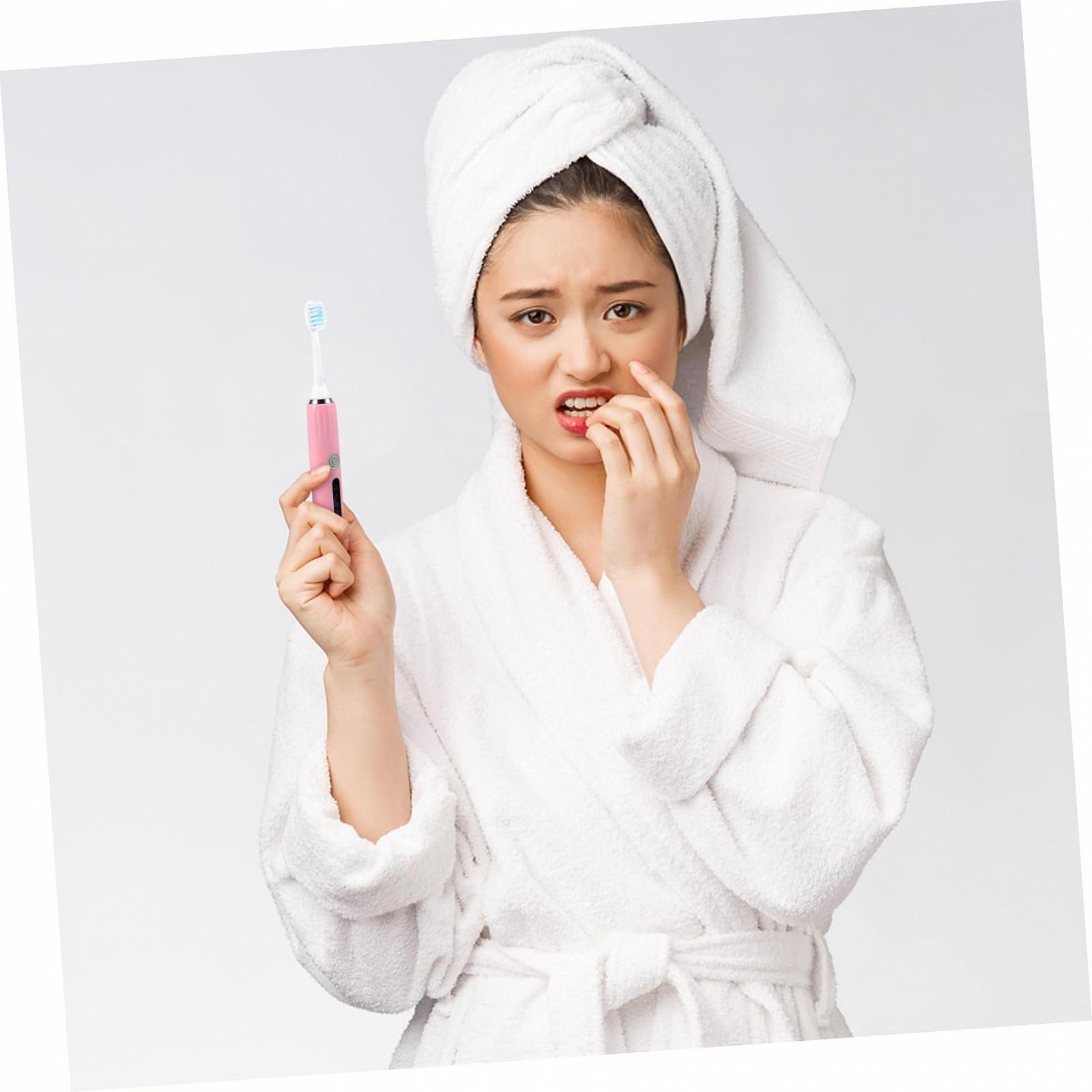 Електрична зубна щітка OATIPHO з USB-зарядкою та м’якою щетиною, фото №6