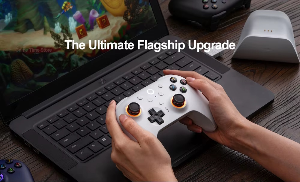 Геймпад 8Bitdo Ultimate 2 Windows/Android TMR White + Док-станция, фото №13