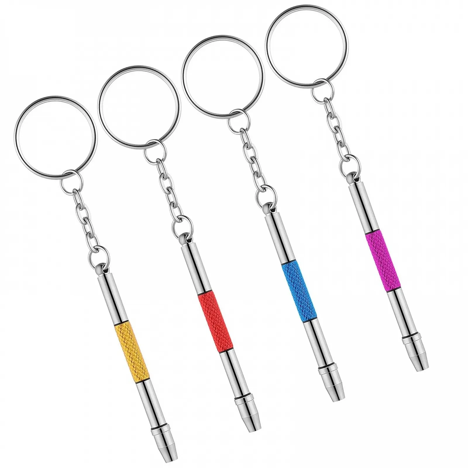 Набір 4 Mini Glasses Screwdriver 3 в 1 Glasses Repair Kit Stainless Steel Small Screwdriver, фото №1