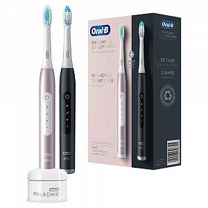 Зубная электрощетка звуковая Oral-B Pulsonic Slim Luxe 4900 + Сменные насадки Pulsonic Clean (8 шт., в упаковке) synthetic.ua - Фото 1