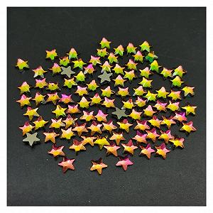 Стрази Зірка yaoqijie 5 mm, 360 шт/пакет, Райдужні - Фото 1