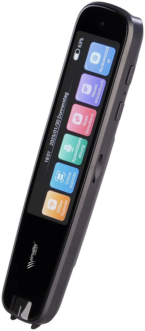 Ручка-переводчик simvalley MOBILE, сканер, сенсорный дисплей, 142 онлайн языка, фото №1 Ручка-переводчик simvalley MOBILE, сканер, сенсорный дисплей, 142 онлайн языка, фото №1