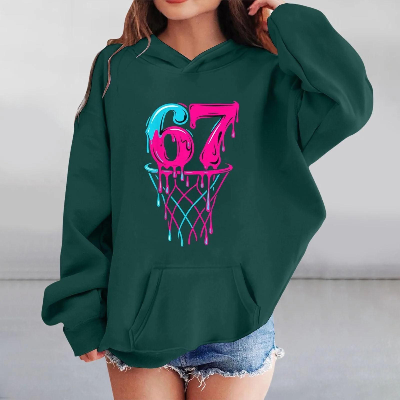 67-Drucke Толстовка-пуловер Підліткова для дівчинки, фото №3