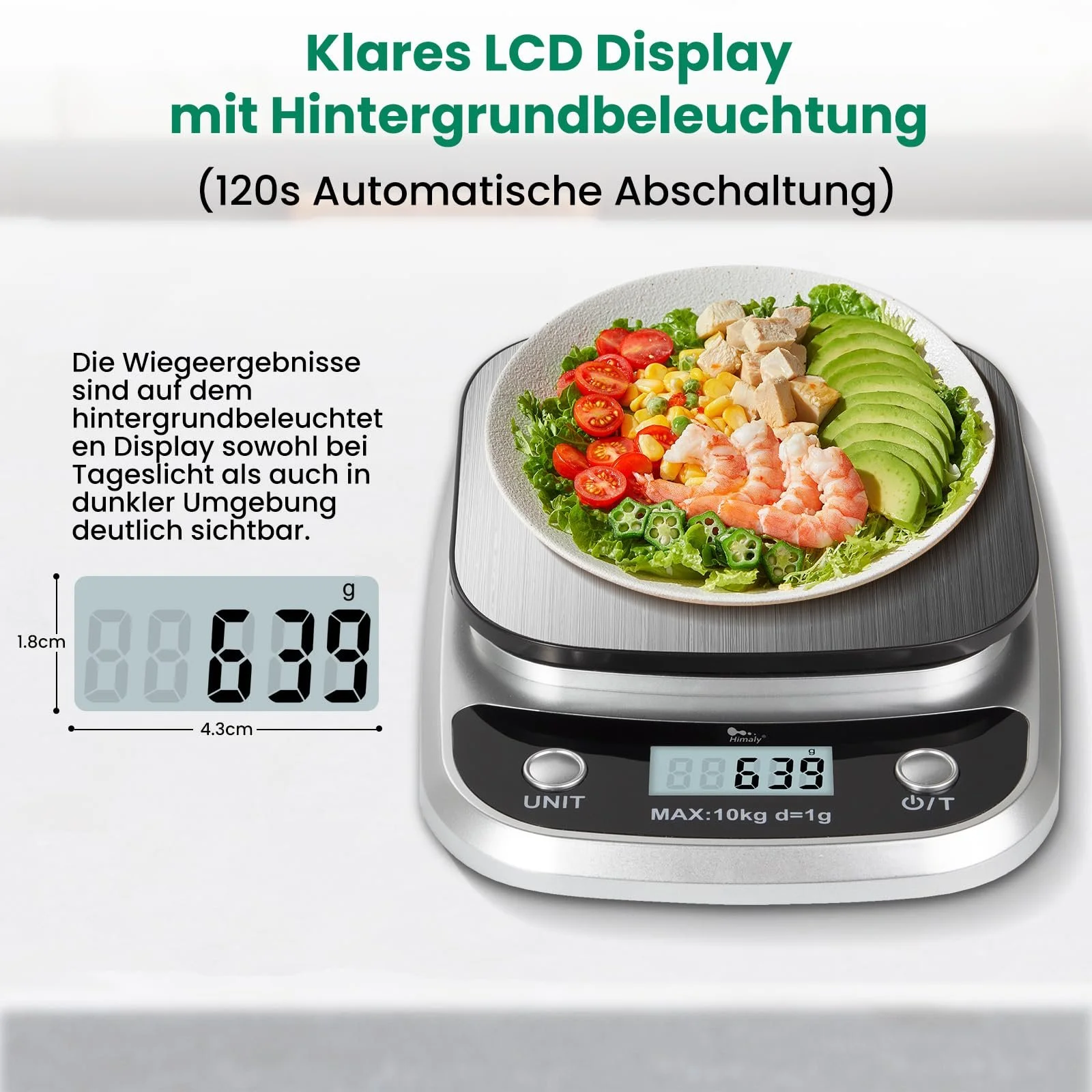 Кухонні ваги Uten 8 kg 1 g LCD White, фото №5 Кухонні ваги Uten 8 kg 1 g LCD White, фото №5
