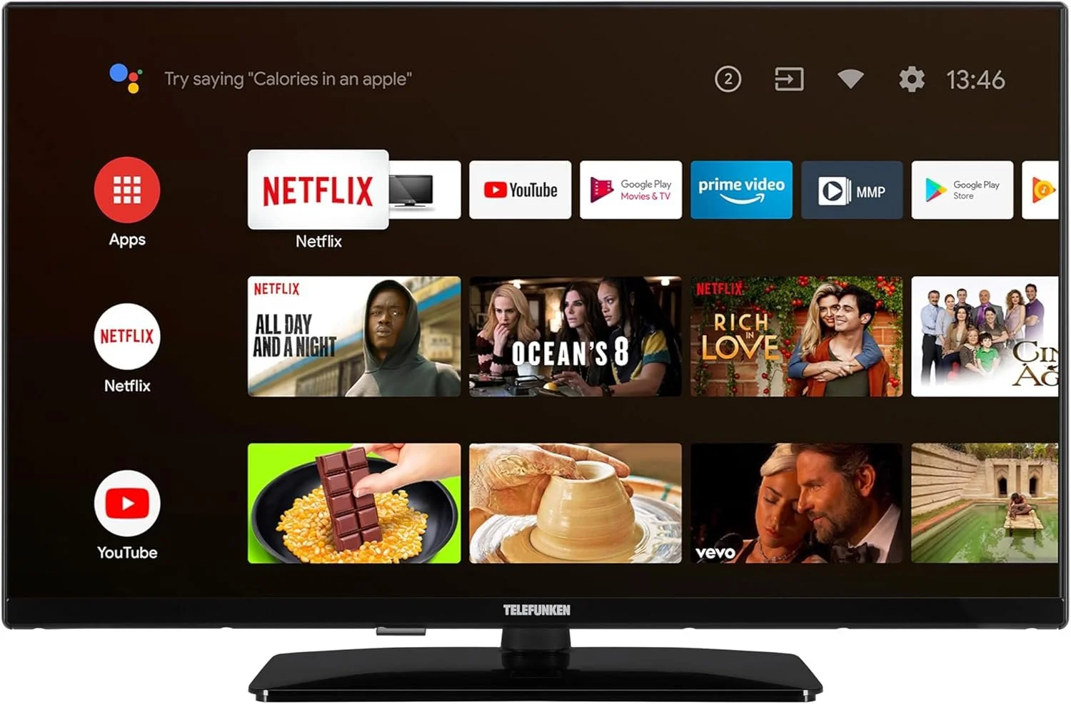 Телевізор 32" Telefunken XF32AN750M / Full HD / 50 Гц / VA / Android TV / Wi-Fi / Bluetooth / T2, фото №1