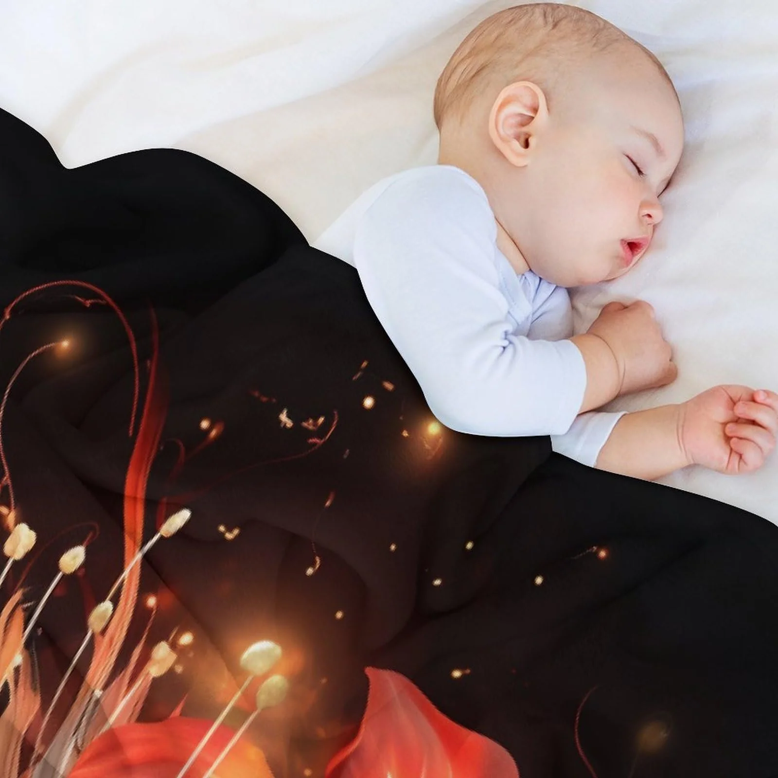 Покривало Квіткова, Пухнаста для дивана, фото №4