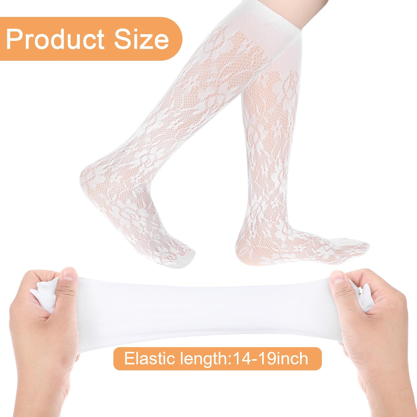 Чулки Кружевные Женские 6 пар Черный, фото №2