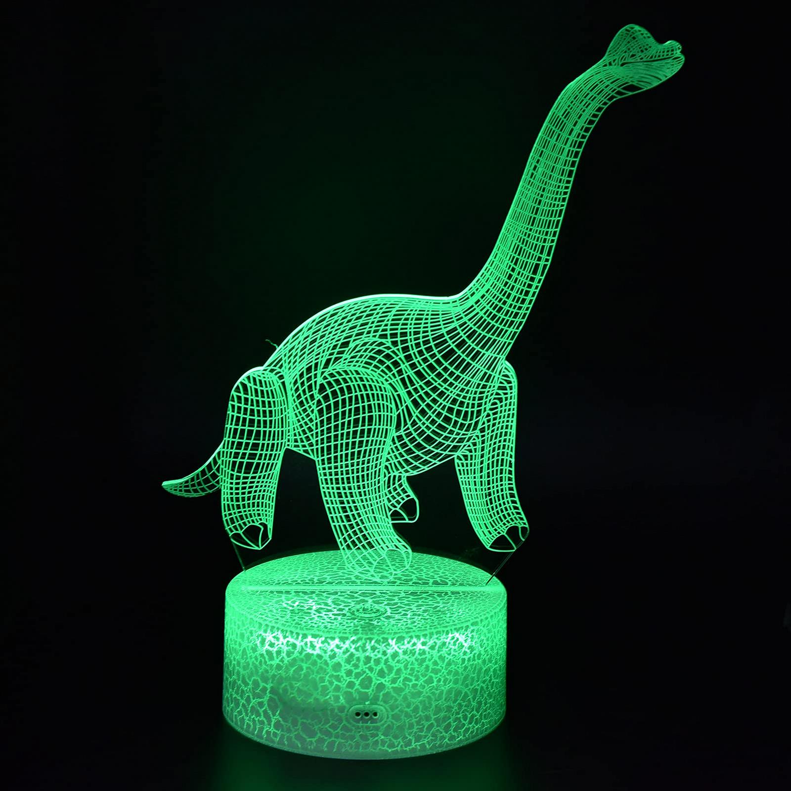 Нічник Haofy Dinosaurier RGB 16 кольорів 4 режими Диммуюча лампа Підтримка дистанційного керування Сенсорне управління Декор, фото №5