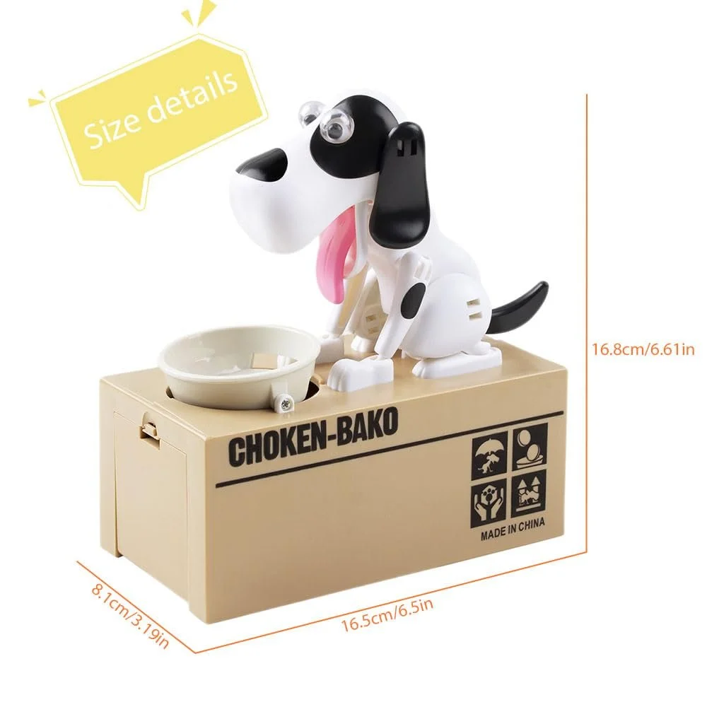 Копилка Hungry Dog интерактивная Белая, фото №2