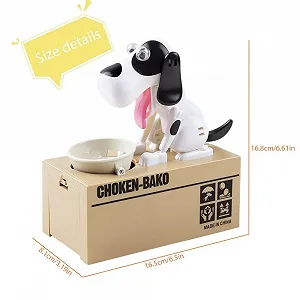 Копилка Hungry Dog интерактивная Белая synthetic.ua - Фото 1