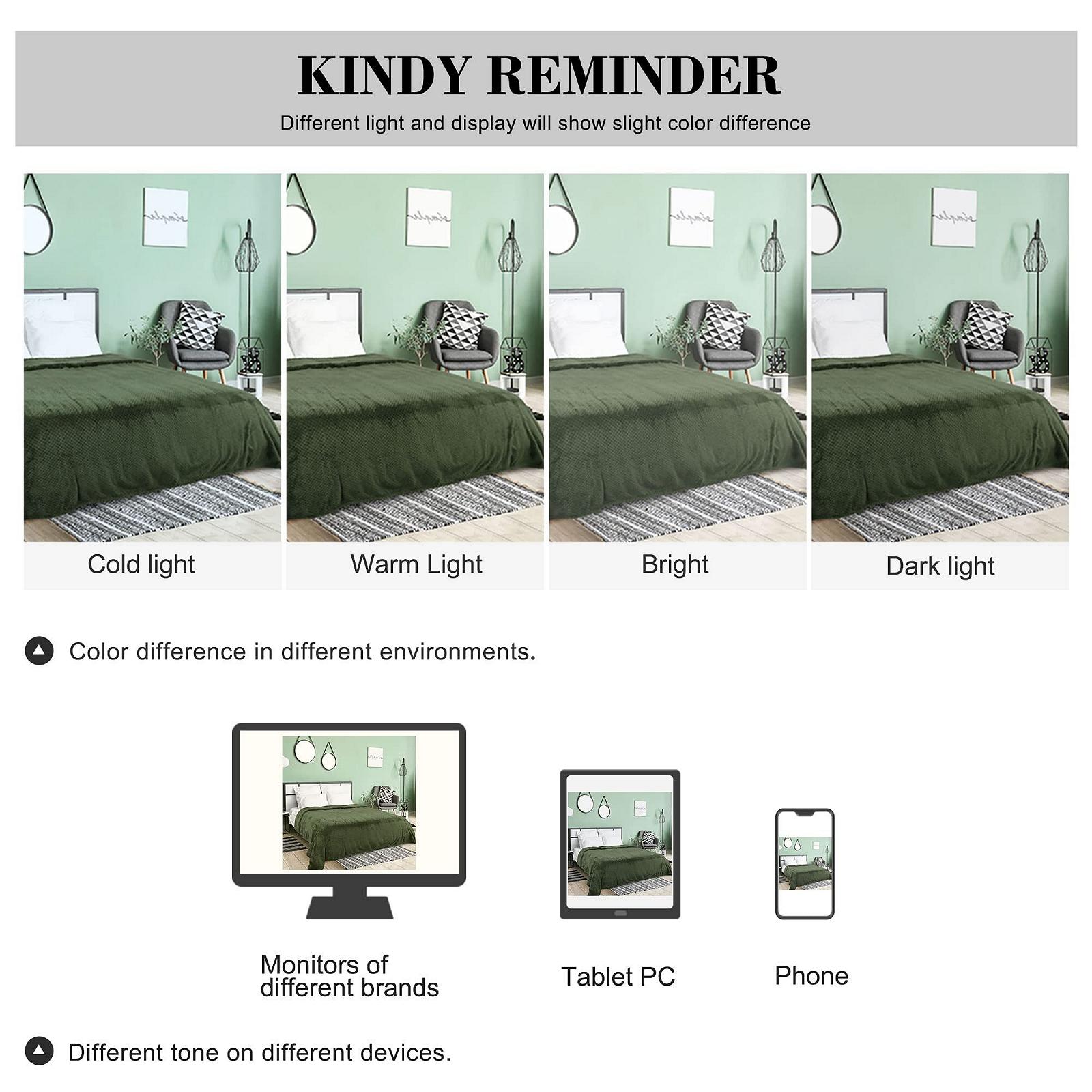 Покривало Флісове sourcing map Фланелеве Оливково-зелене, фото №8 Покривало Флісове sourcing map Фланелеве Оливково-зелене, фото №8