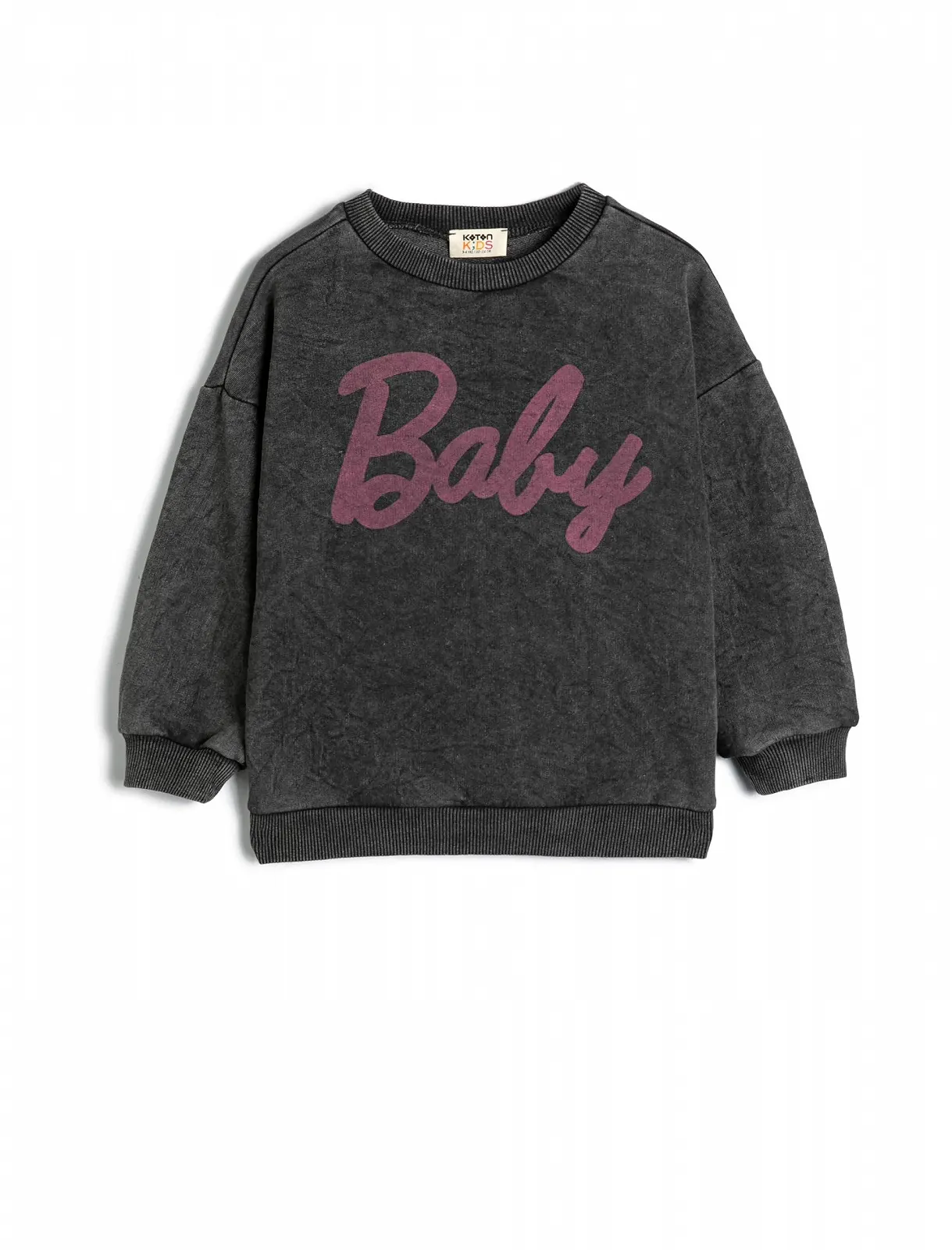 Світшот Kaplanl З довгими рукавами, круглий виріз, з начосом, фото №1